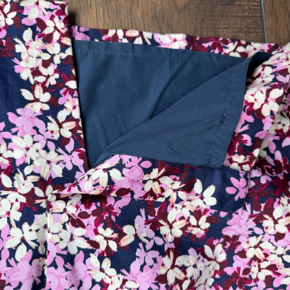 J. Crew Floral Pencil Skirt - Pink and Navy - Picture 2 of 7